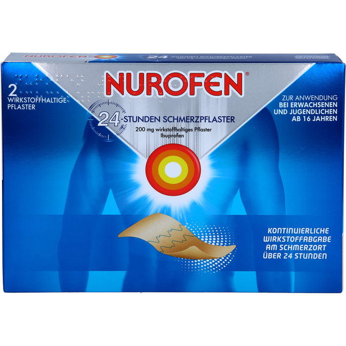 Nurofen Gelenk- und Muskelschmerzlinderung Ibuprofen 200 mg medizinisches Pflaster, 2 St. Pflaster