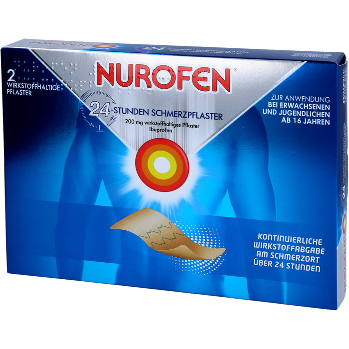 Nurofen Gelenk- und Muskelschmerzlinderung Ibuprofen 200 mg medizinisches Pflaster, 2 St. Pflaster