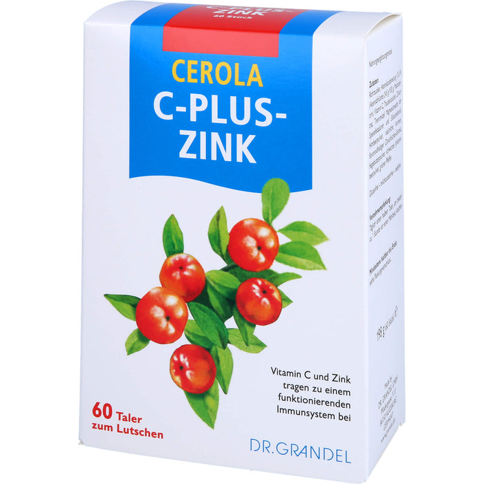 CEROLA C-Plus-Zink Taler, 60 St. Tabletten
