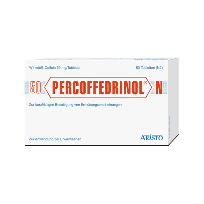 PERCOFFEDRINOL N Tabletten zur kurzfristigen Behandlung von Ermüdungserscheinungen, 50 St. Tabletten