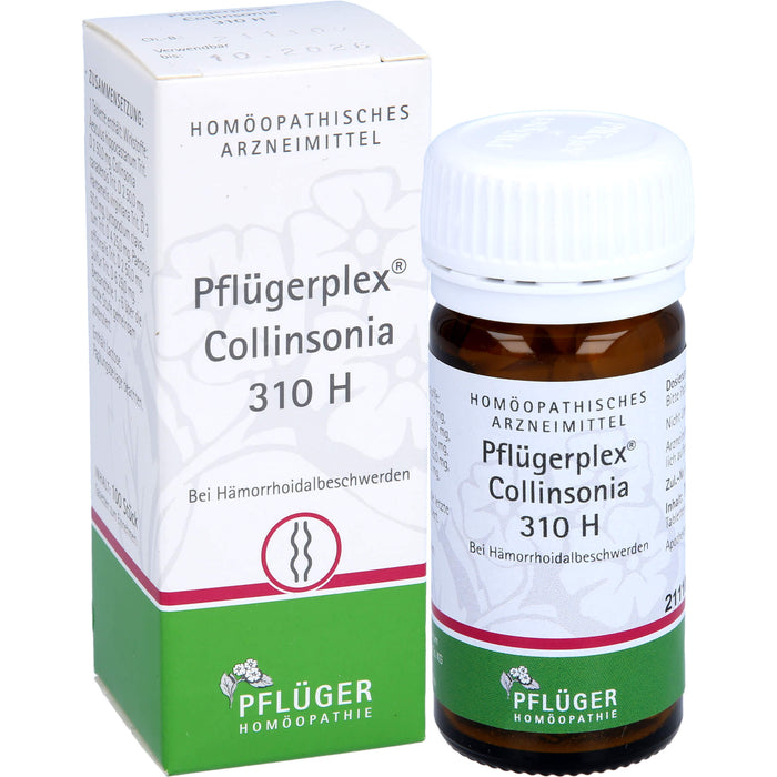 PFLÜGER Pflügerplex Collinsonia 310 H Tabletten bei Hämorrhoidalbeschwerden, 100 St. Tabletten