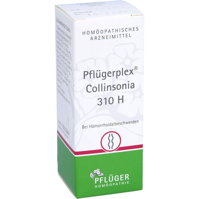 PFLÜGER Pflügerplex Collinsonia 310 H Tabletten bei Hämorrhoidalbeschwerden, 100 St. Tabletten