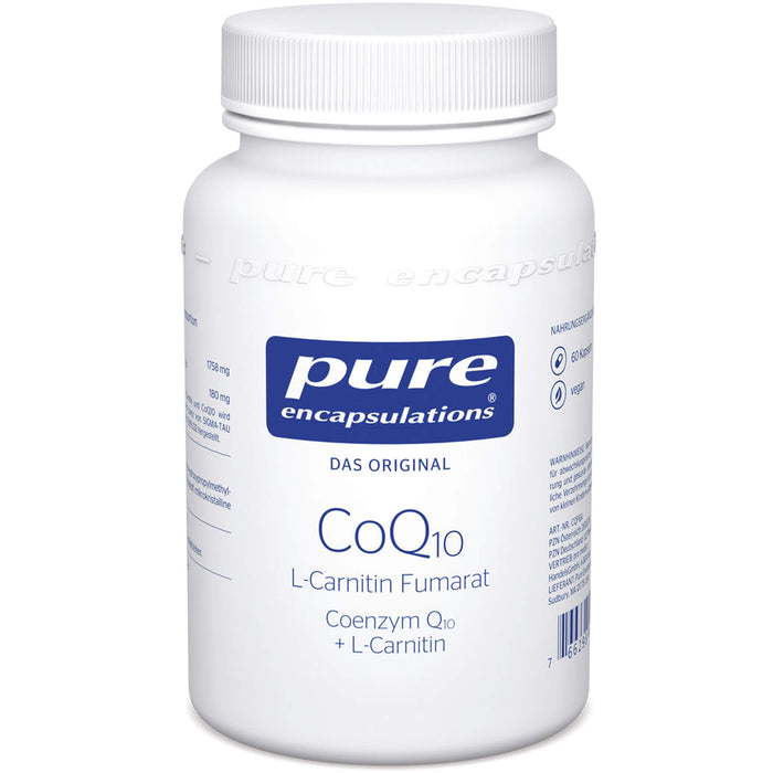 pure encapsulations CoQ10 L-Carnitin Fumarat Kapseln, 60 St. Kapseln