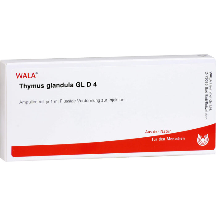 WALA Thymus Glandula Gl D4 Ampullen, 10 St. Ampullen