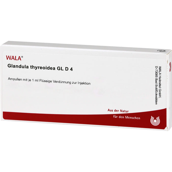 WALA Glandula thyreoidea Gl D4 Ampullen, 10 St. Ampullen