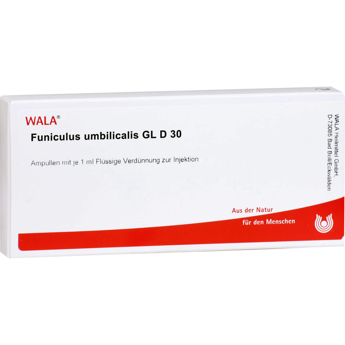 Funiculus umbilicalis Gl D30 Wala Ampullen, 10X1 ml AMP