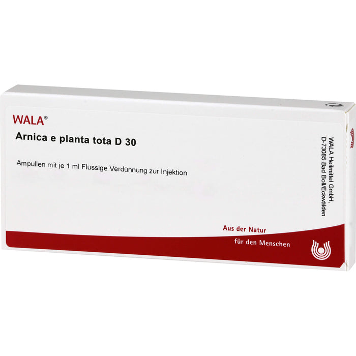 Arnica e planta tota D30 Wala Ampullen, 10X1 ml AMP