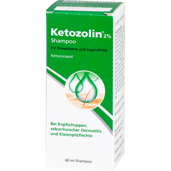 Ketozolin 2% Shampoo bei seborrhoischer Dermatitis, 60 ml Shampoo