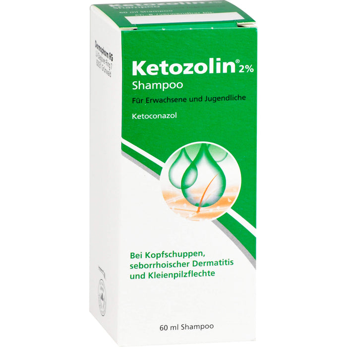 Ketozolin 2% Shampoo bei seborrhoischer Dermatitis, 60 ml Shampoo