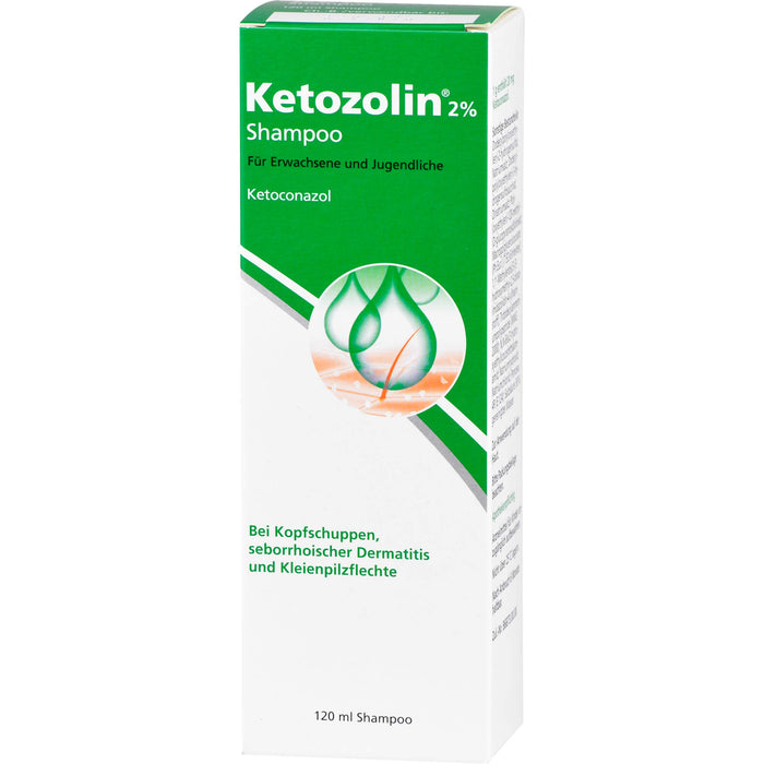 Ketozolin 2% Shampoo bei seborrhoischer Dermatitis, 120 ml Shampoo