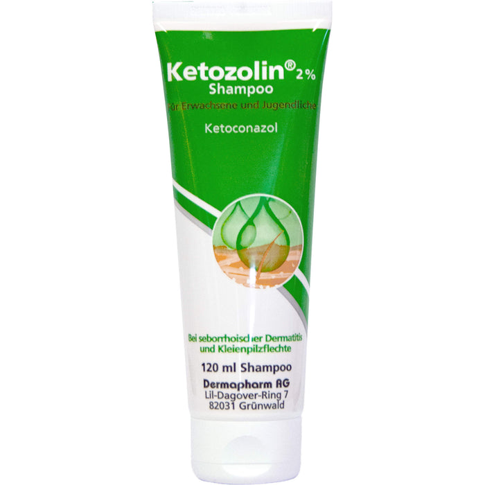 Ketozolin 2% Shampoo bei seborrhoischer Dermatitis, 120 ml Shampoo