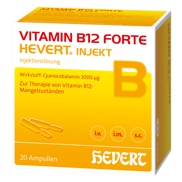 Vitamin B12 forte Hevert injekt Ampullen, 20 St. Ampullen