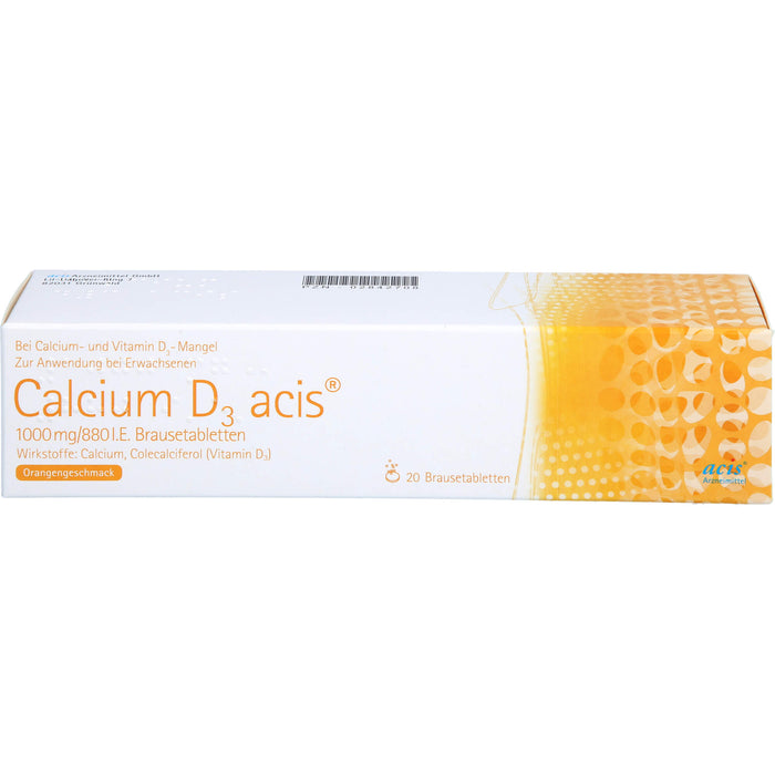 Calcium D3 acis 1000 mg/880 I.E., Brausetabletten, 20 St BTA