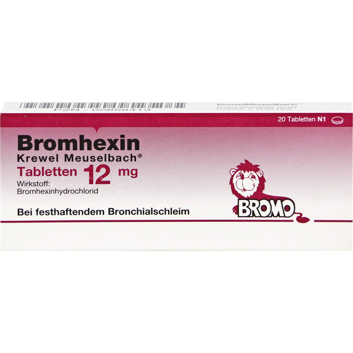 Bromhexin Krewel Meuselbach Tabletten 12 mg, 20 St. Tabletten