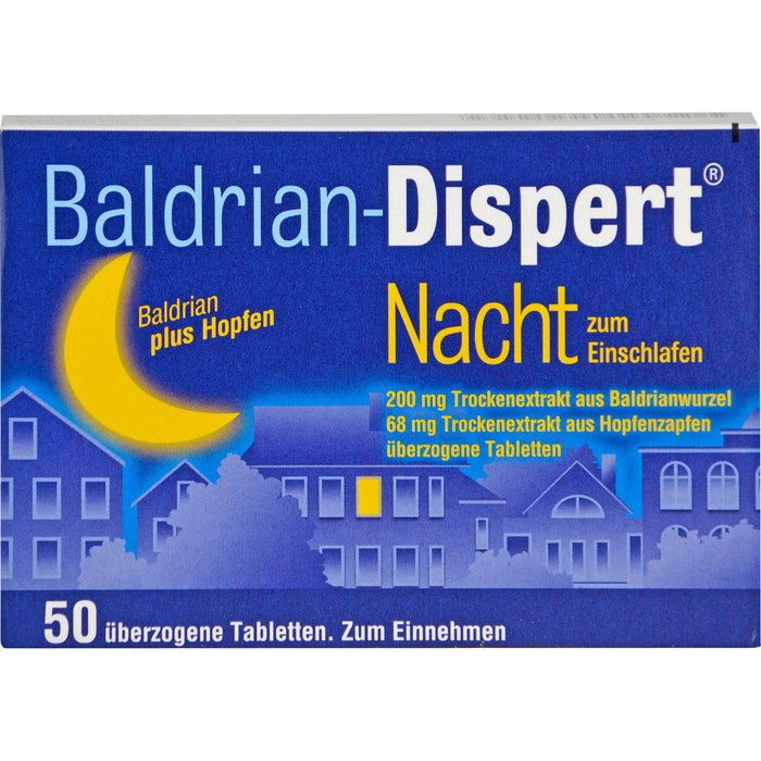 Baldrian-Dispert Nacht zum Einschlafen, 50 St. Tabletten