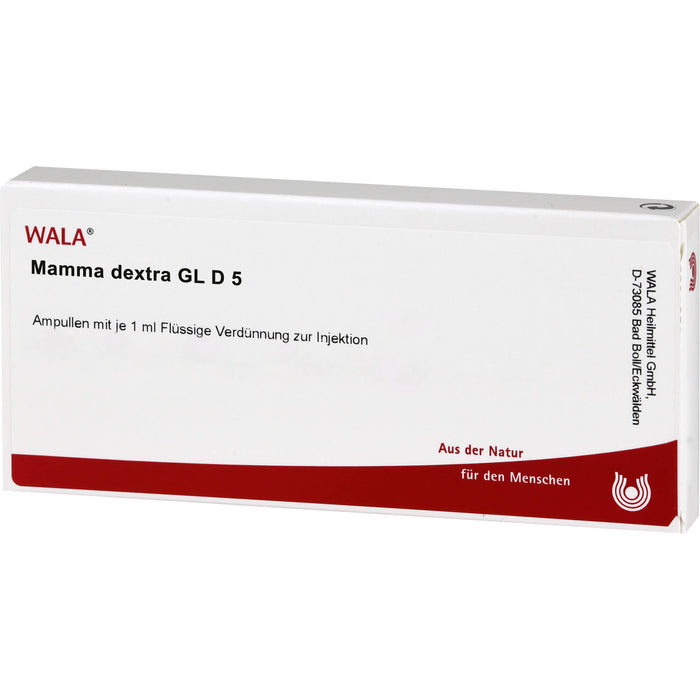 Mamma Dextra Gl D5 Wala Ampullen, 10X1 ml AMP