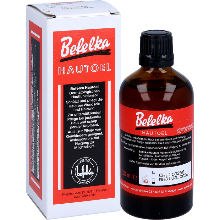 Befelka Hautöl schützt und pflegt die Haut bei Wundsein und Reizung, 100 ml Öl