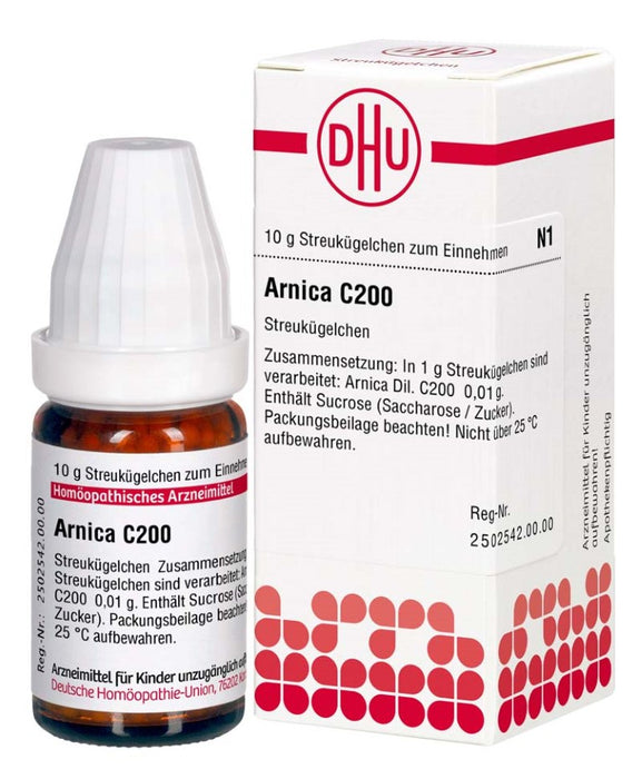 DHU Arnica C200 Streukügelchen, 10 g Globuli