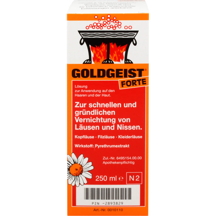GOLDGEIST forte Lösung bei Läusen und Nissen, 250 ml Lösung
