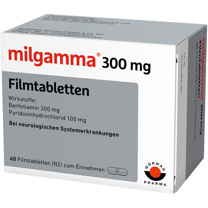milgamma 300 mg Filmtabletten bei neurologischen Systemerkrankungen, 60 St. Tabletten