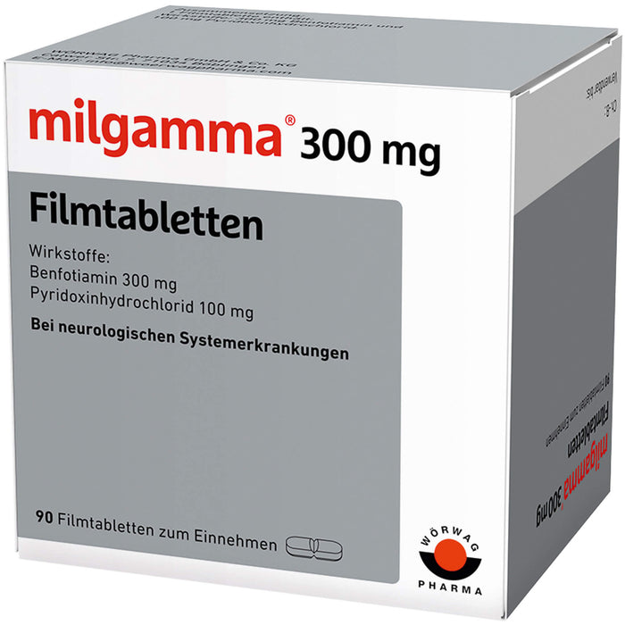 milgamma 300 mg Filmtabletten bei neurologischen Systemerkrankungen, 90 St. Tabletten