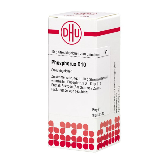 DHU Phosphorus D10 Streukügelchen, 10 g Globuli