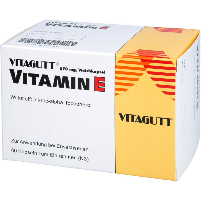 Vitagutt Vitamin E 670 mg, Weichkapsel, 60 St WKA