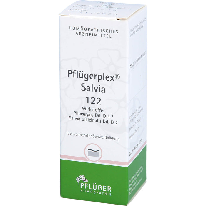 Pflügerplex Salvia 122 bei vermehrter Schweißbildung, 50 ml Lösung