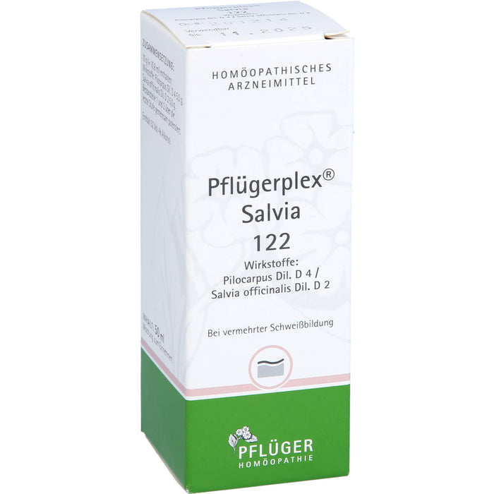 Pflügerplex Salvia 122 bei vermehrter Schweißbildung, 50 ml Lösung