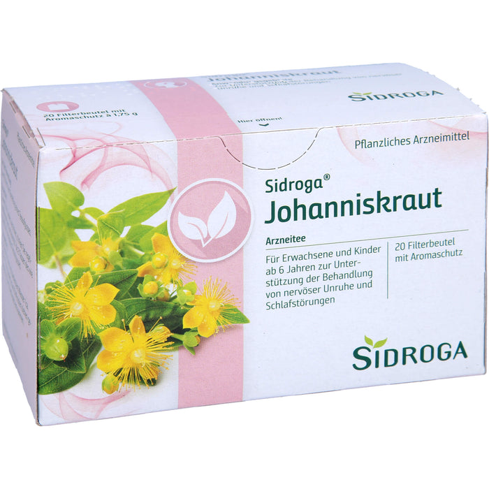 Sidroga Johanniskraut Arzneitee bei nervöser Unruhe, 20 St. Filterbeutel