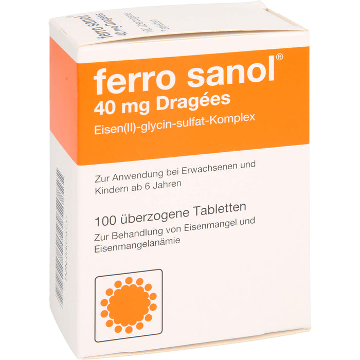 ferro sanol 40 mg Dragées, 100 St. Tabletten