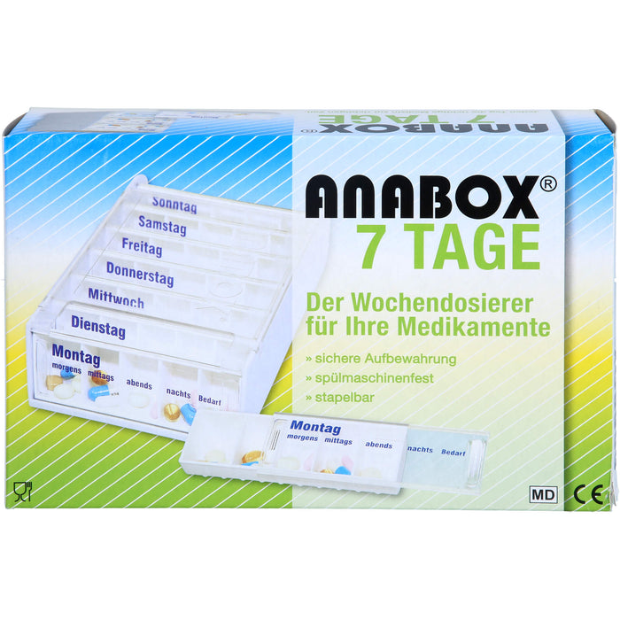 ANABOX-7TAGE Wochendosierer weiß, 1 St