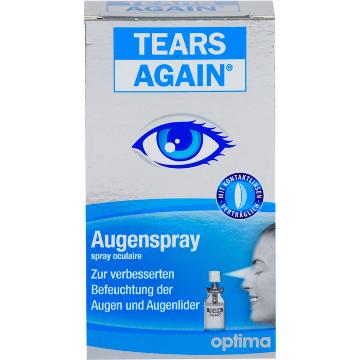 TEARS AGAIN Augenspray, zur verbesserten Befeuchtung der Augen und Augenlider, 10 ml Lösung