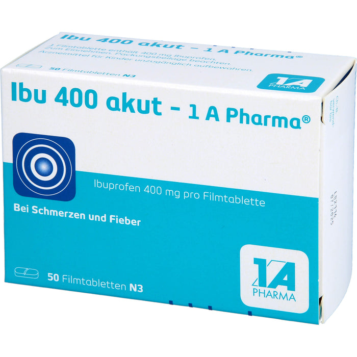 Ibu 400 akut - 1 A Pharma Filmtabletten, 50 St. Tabletten