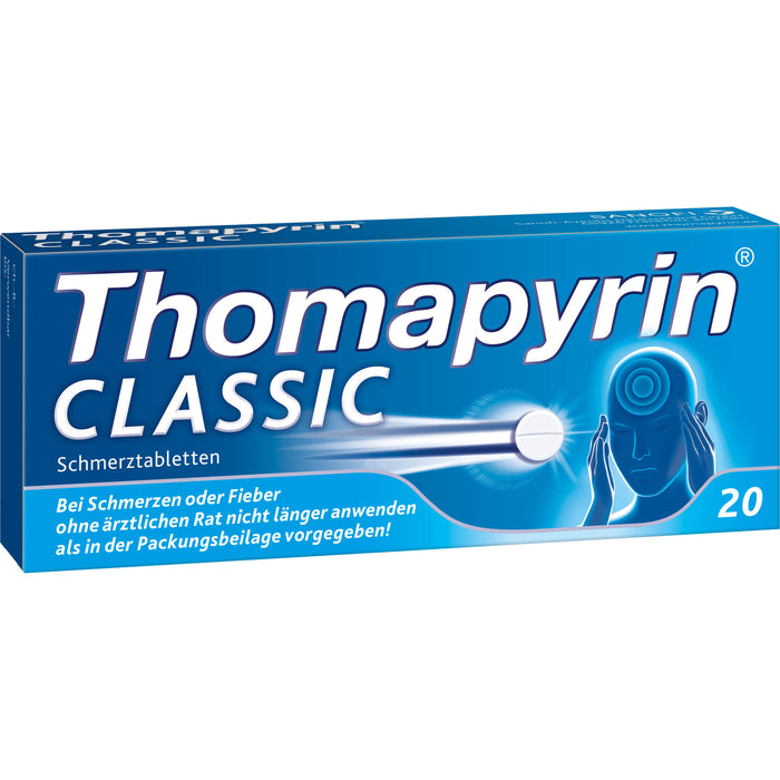 Thomapyrin classic Schmerztabletten Original von Sanofi-Aventis, 20 St. Tabletten