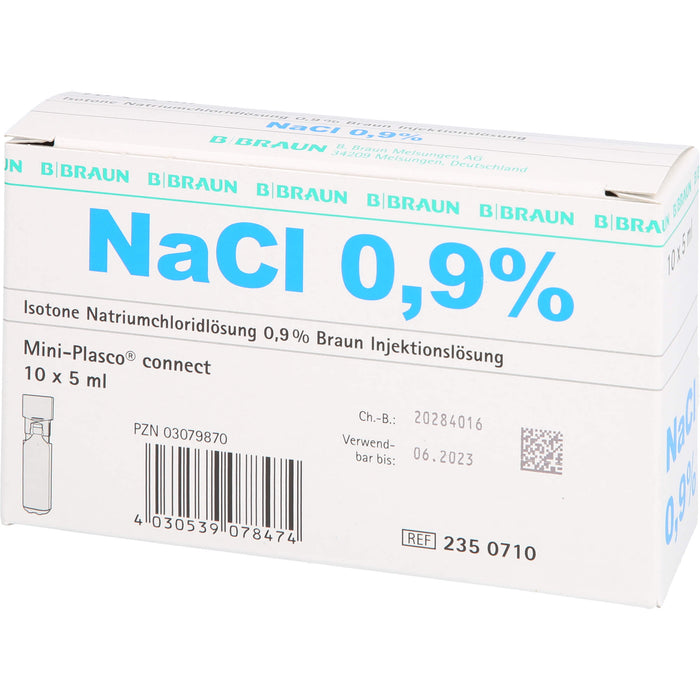 Isotone Kochsalzlösung NaCl 0,9% Braun Mini-Plasco connect, 50 ml Lösung