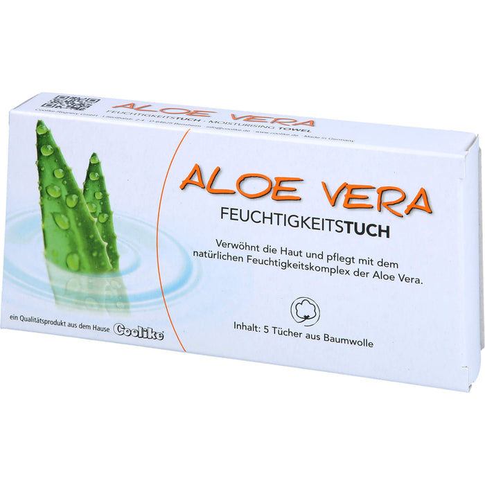 Coolike Aloe Vera Feuchtigkeitstuch, 5 St TUE