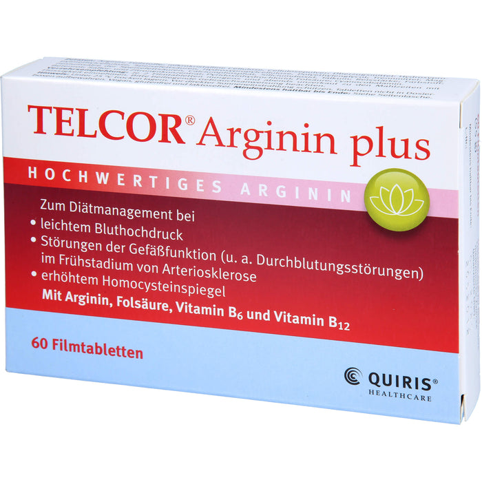 Telcor Arginin plus Filmtabletten, 60 St. Tabletten