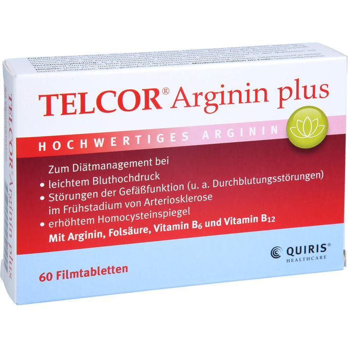 Telcor Arginin plus Filmtabletten, 60 St. Tabletten