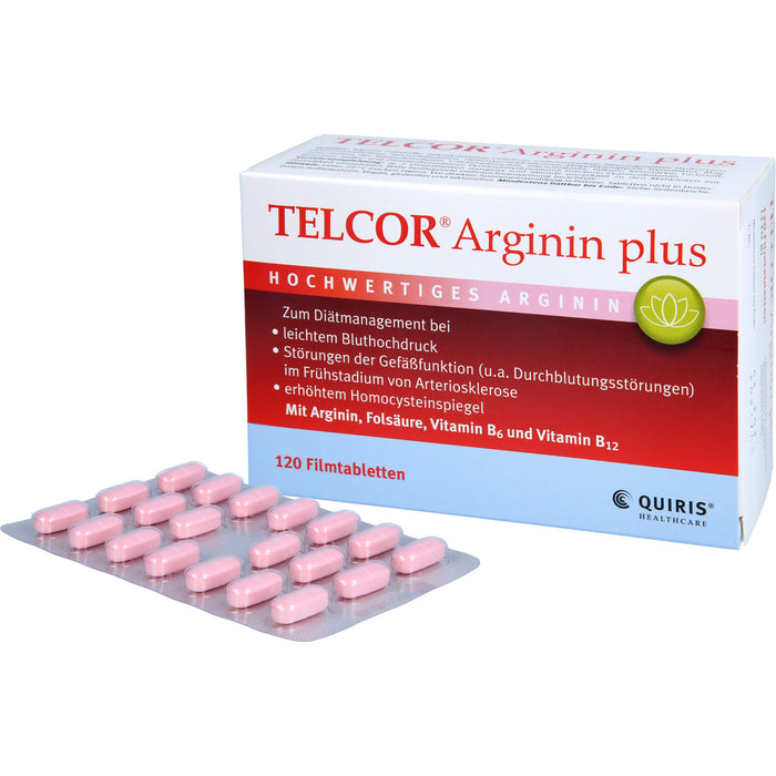 Telcor Arginin plus Filmtabletten, 120 St. Tabletten