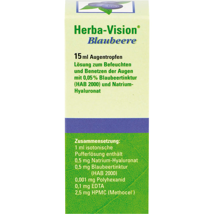 Herba-Vision Blaubeere Augentropfen, 15 ml Lösung