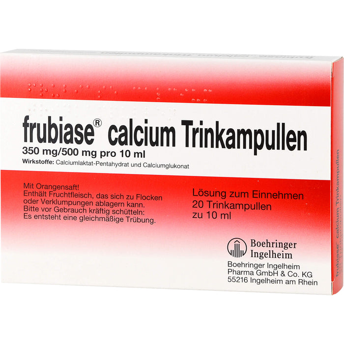 frubiase Calcium Trinkampullen, 20 St. Ampullen