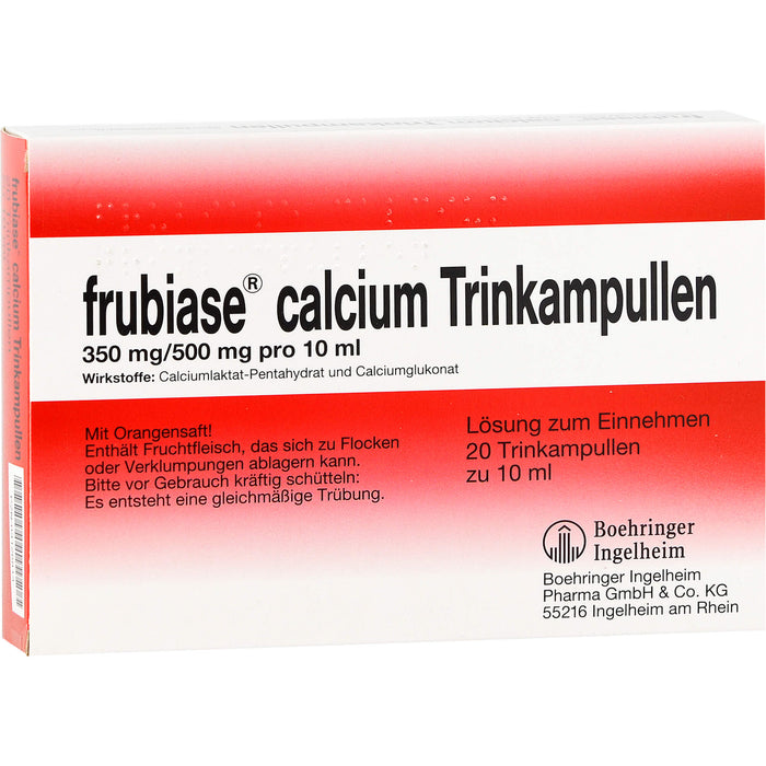 frubiase Calcium Trinkampullen, 20 St. Ampullen