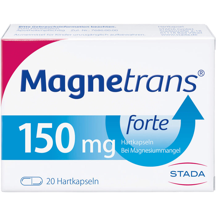 Magnetrans forte 150 mg Hartkapseln bei Magnesiummangel, 20 St. Kapseln