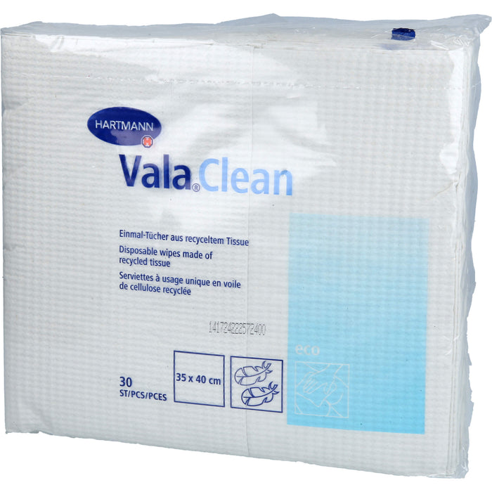 Vala Clean Einmal-Tücher aus recyceltem Tissue 35 x 40 cm, 30 St. Tücher