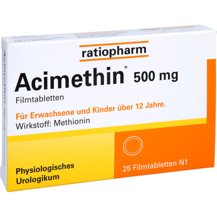 Acimethin 500 mg Filmtabletten physiologisches Urologikum, 25 St. Tabletten