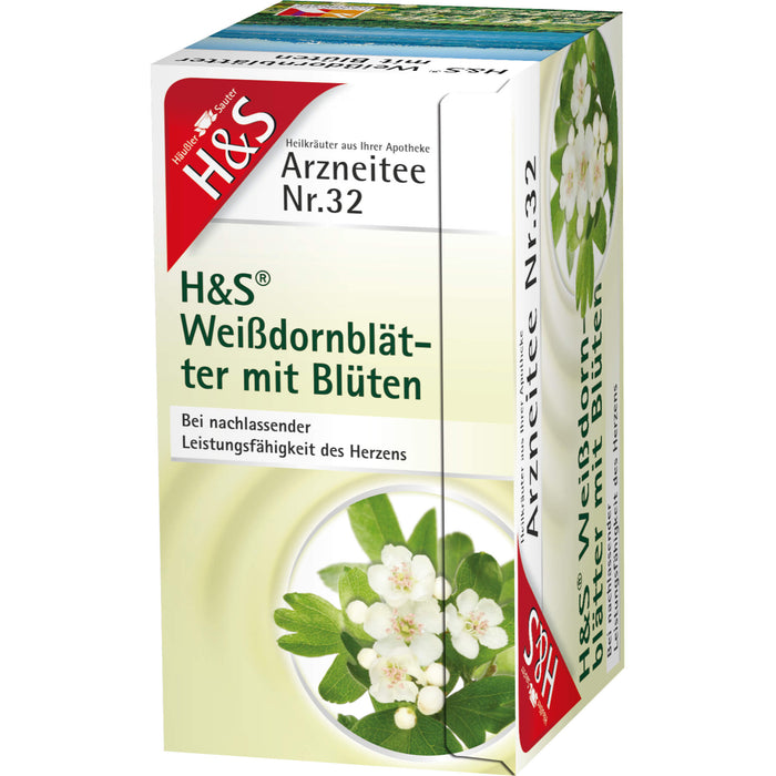 H&S Weißdornblätter mit Blüten Arzneitee, 20 St. Filterbeutel