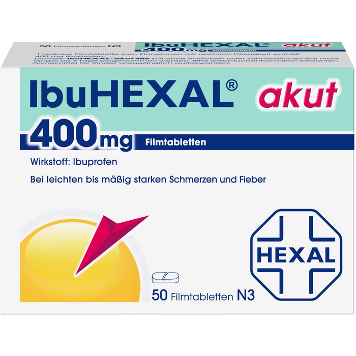 IbuHEXAL akut 400 mg, 50 St. Tabletten