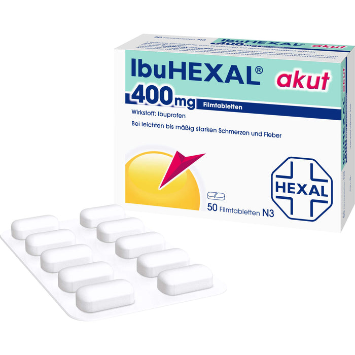 IbuHEXAL akut 400 mg, 50 St. Tabletten