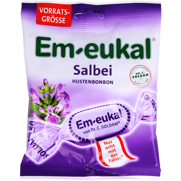 Em-eukal Salbei Hustenbonbons für Hals und Stimme, 150 g Bonbons